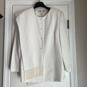 St. Anthony Evening Beaded Jacket & Scarf Set 16W